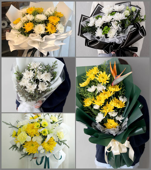 湖北黄冈市黄梅县孔垄镇梅列村白事花束代送